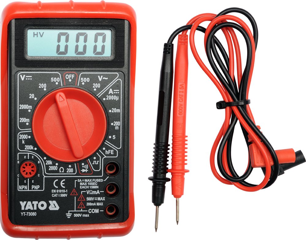 Мультиметр YATO YT-73080 Red