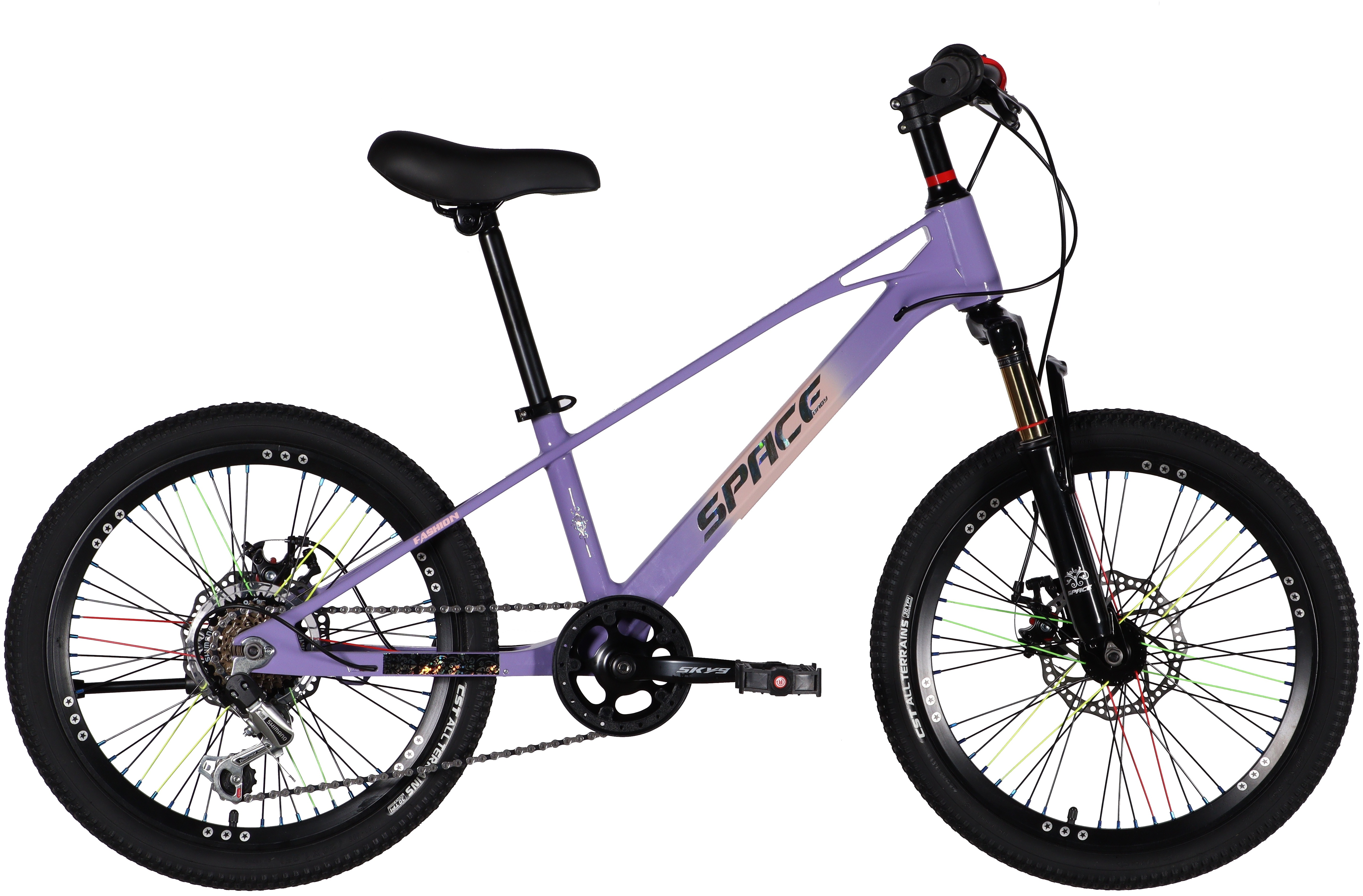 Велосипед SPACE KID ALIOTH MG 20 DD FR рама-11 2025 Purple (OPS-SK-20-017) SPACE KID - купити в Україні