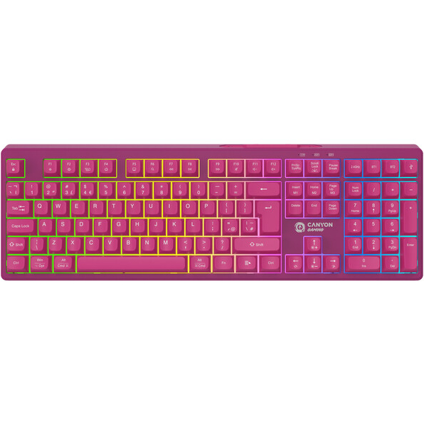 Клавіатура Canyon Fortnax Pink (CND-SKBW2)