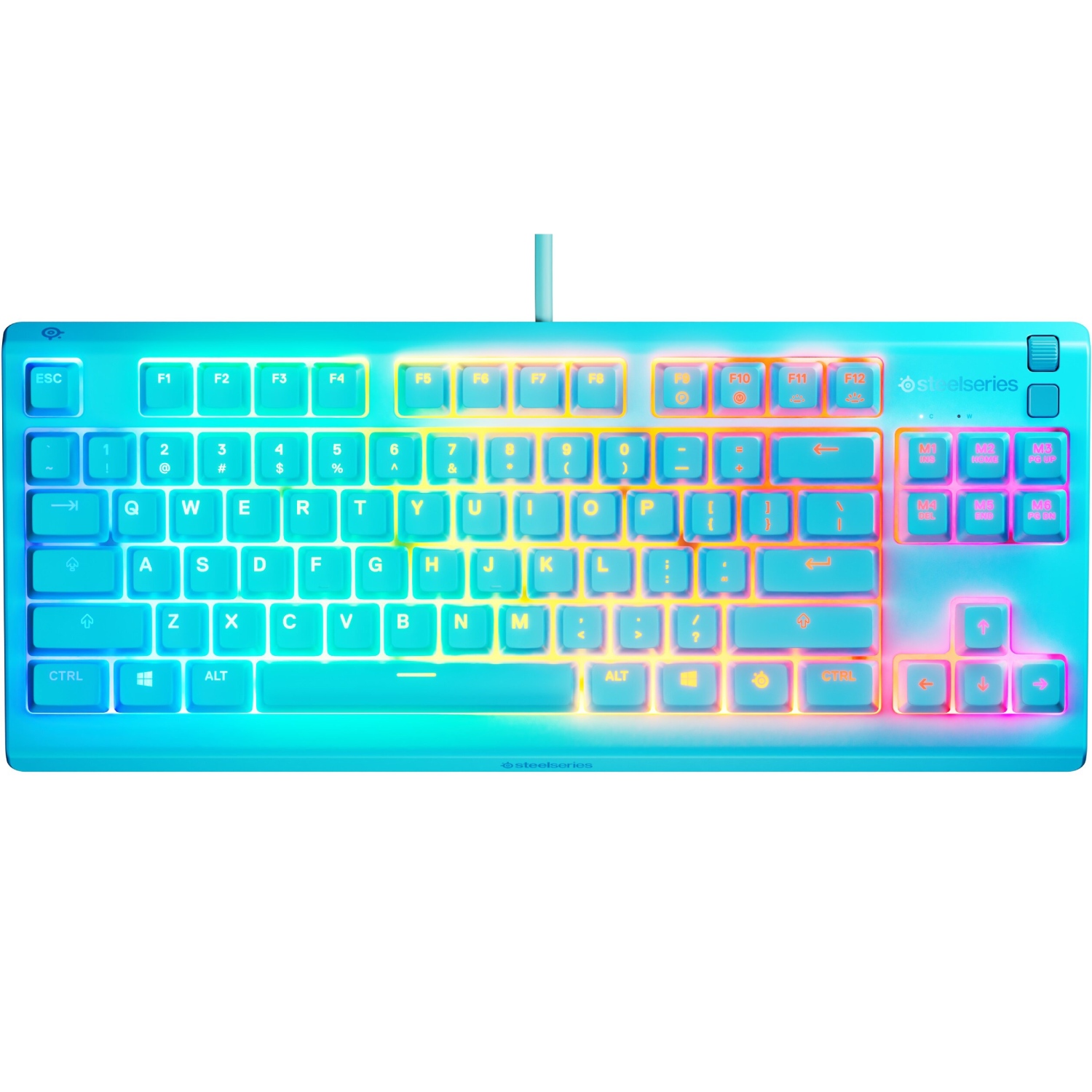 Клавіатура SteelSeries Apex 3 TKL Aqua (64933) Ukr/Eng