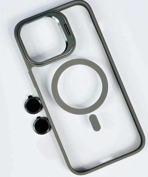 Чохол-накладка Infinity Stand Camera MagSafe для iPhone 16 Gray Infinity - купити в Україні