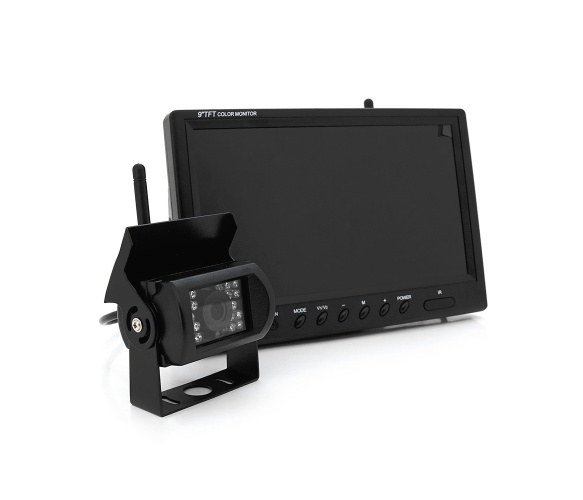 Автомобільний монітор Voltronic PZ607-W Black на одну камеру, 24V, розширення 420TVL, кут лінзи 120