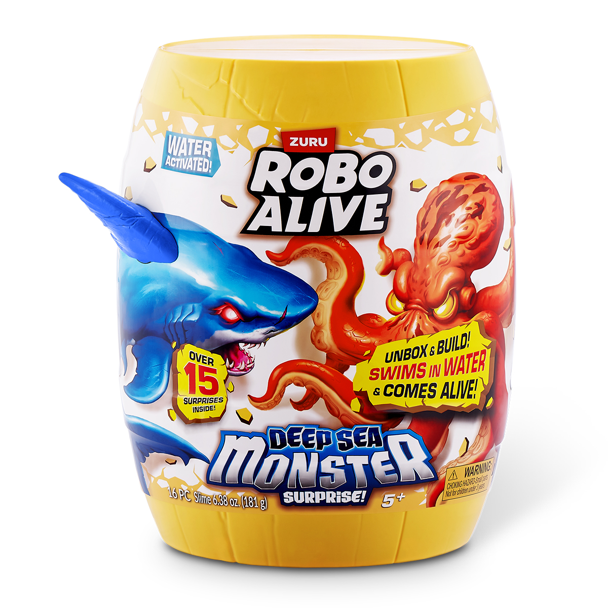Ігровий набір Pets &amp; Robo Alive S1 (71155A) Глибоководний сюрприз. Велика біла акула