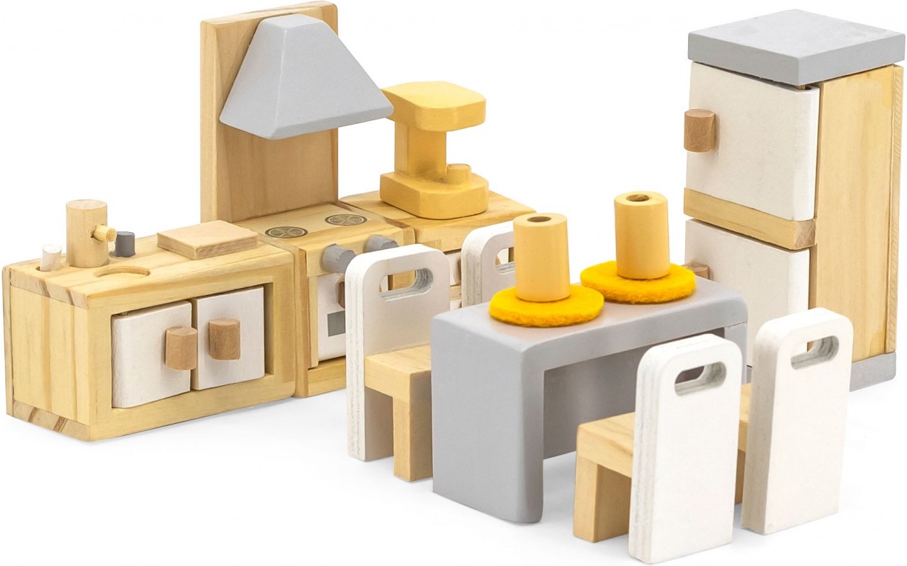 Ігровий набір Viga Toys PolarB (44038) Деревяні меблі для ляльок (Кухня і їдальня) Viga Toys - купити в Україні