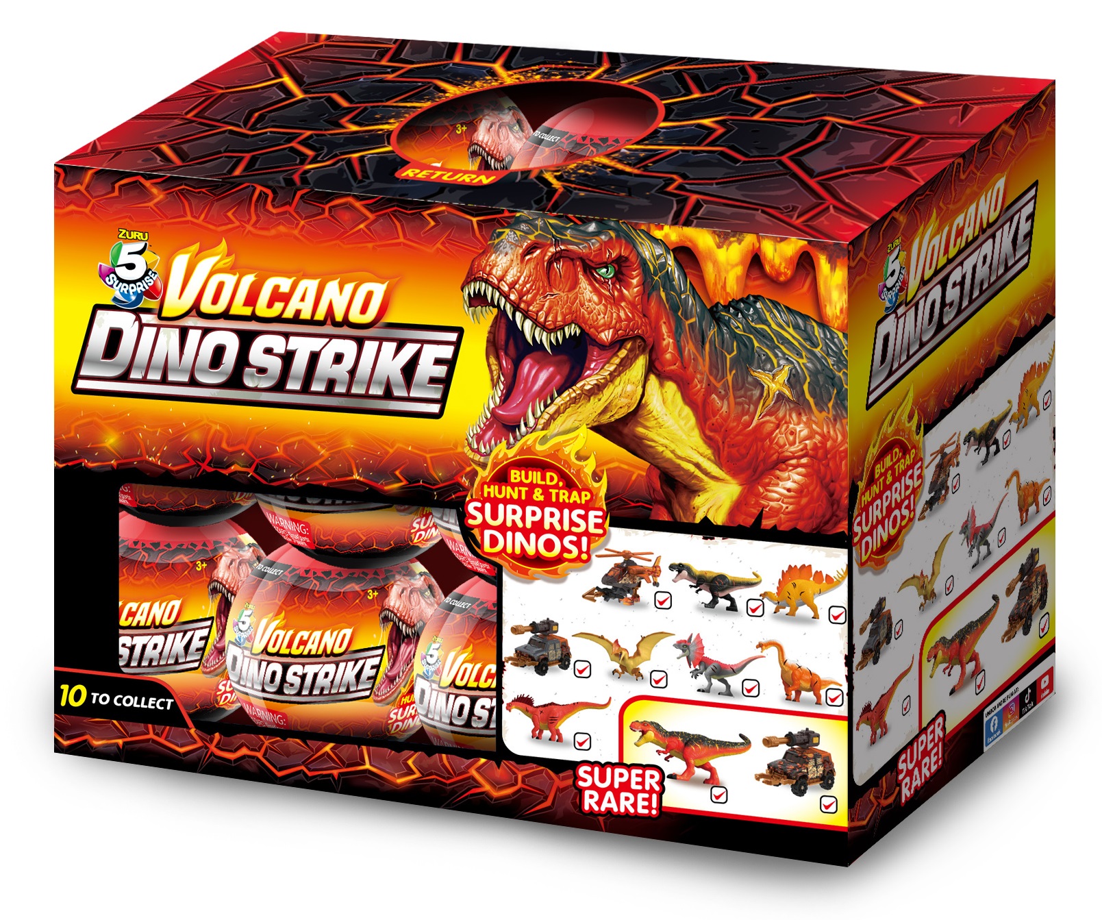Ігровий набір ZURU MINI BRANDS DINO (77200) Фігурки-сюрприз в шарі 5 шт.