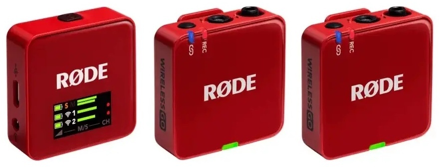 Мікрофонна радіосистема Rode Wireless GO III Red