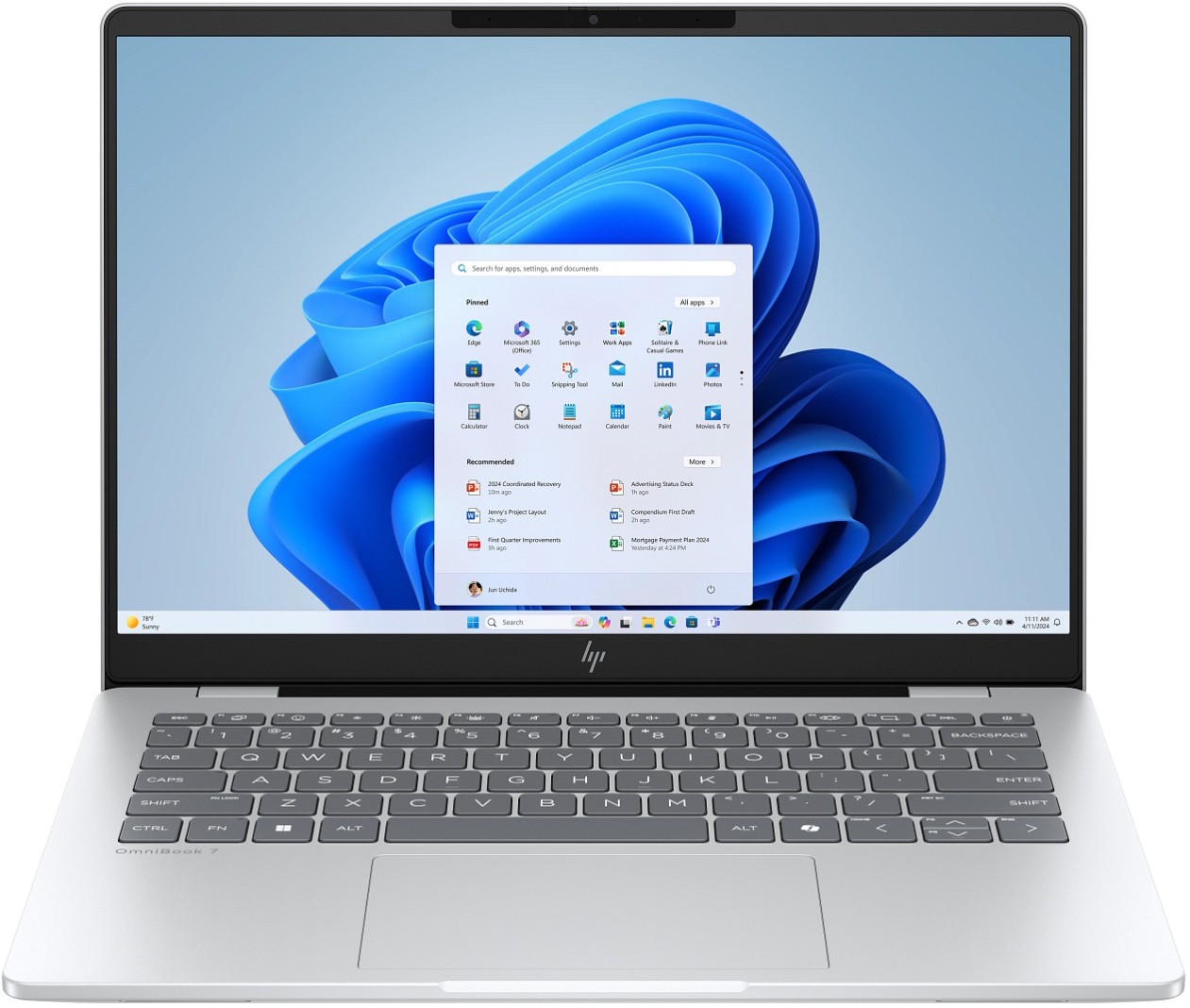 Ноутбук HP OmniBook 7 14-fr0005ua (C3UT4EA) Glacier Silver