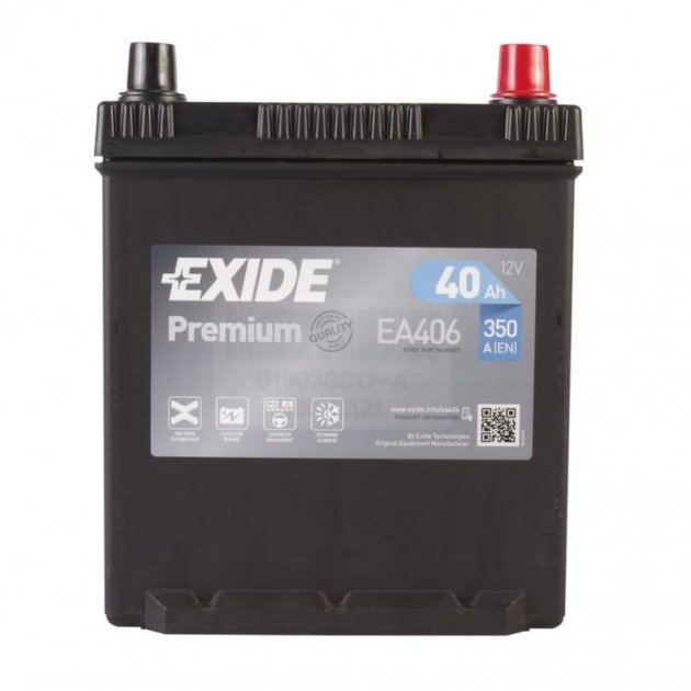 Автомобільний акумулятор Exide PREMIUM 40A (EA406)