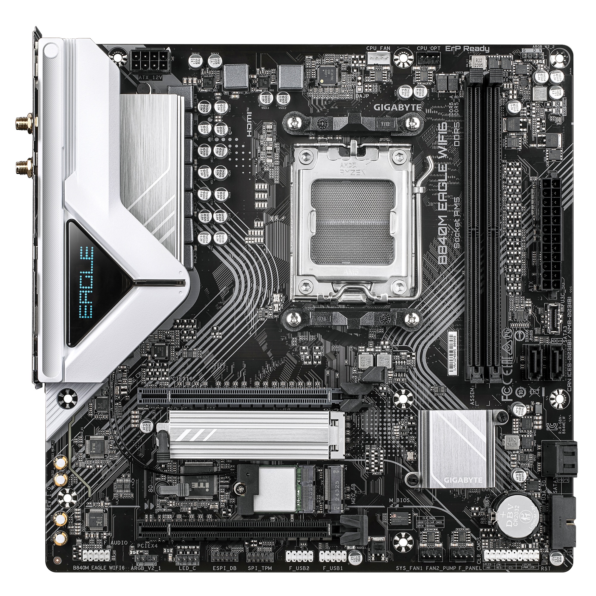 Материнська плата Gigabyte B840M EAGLE WIFI6 (rev. 1.0/1.1)