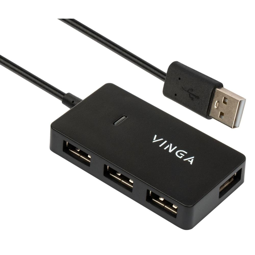 USB-хаб Vinga USB2.0 to 4 * USB2.0 HUB (VHA2A4)
