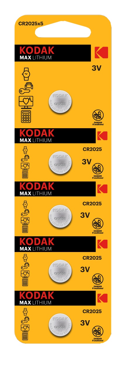 Батарейка Kodak Ultra lit. CR2025 1х5 шт (30411562/CS)