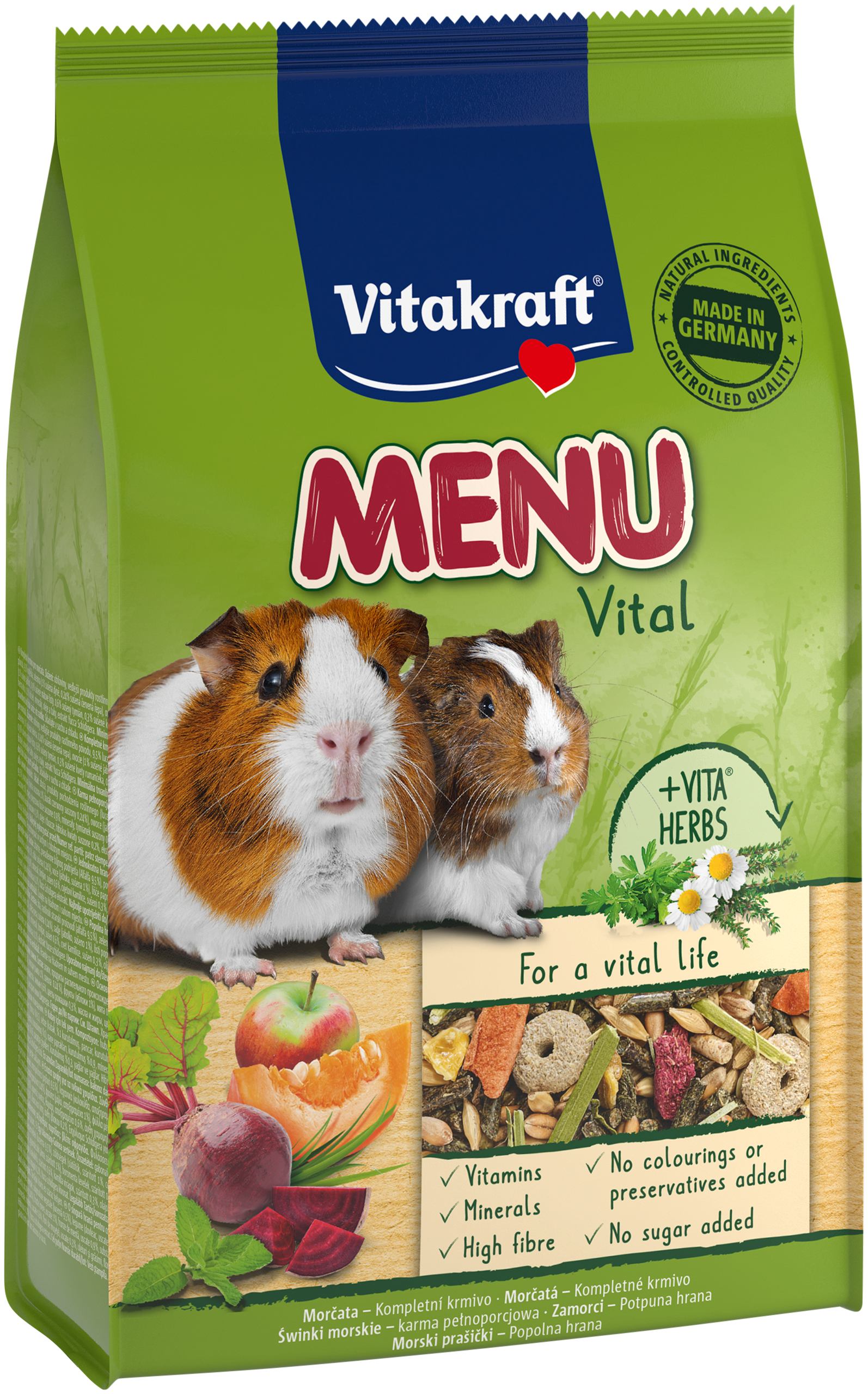 Корм Vitakraft Premium Menu Vital для декоративних гризунів та морських свинок 400 г