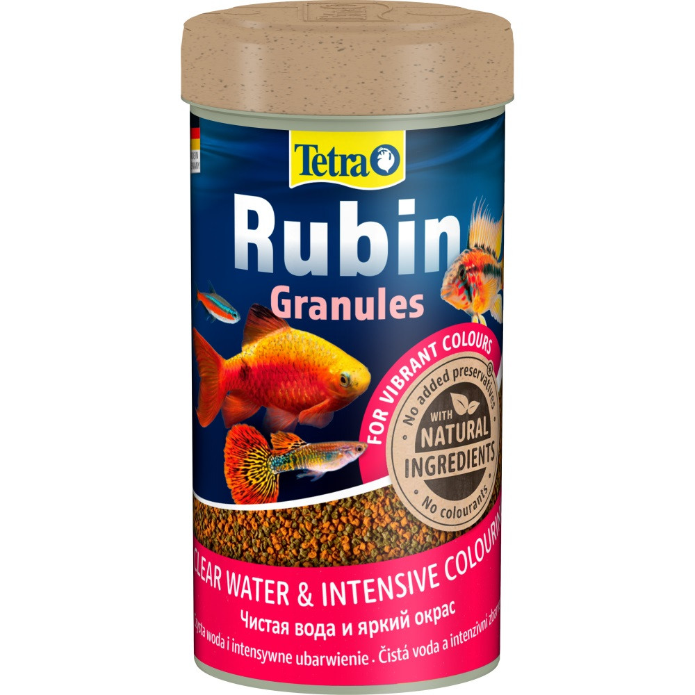 Корм Tetra Rubin Granules для акваріумних рибок для яскравості забарвлення гранули 100 г/ 250 мл Tetra - купити в Україні