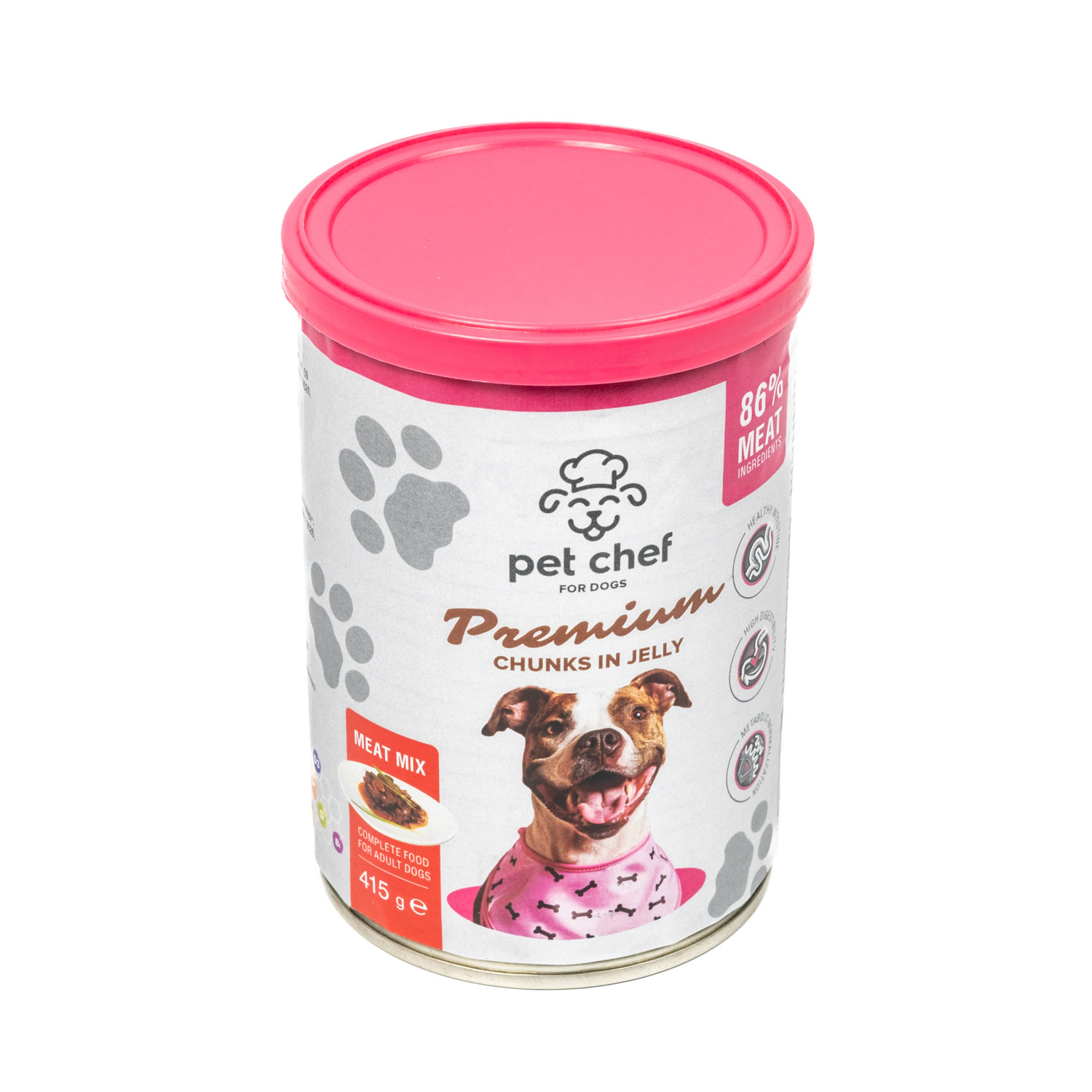 Вологий корм для собак Pet Chef Chunks in Jelly Meat Mix 415 г Pet Chef - купити в Україні