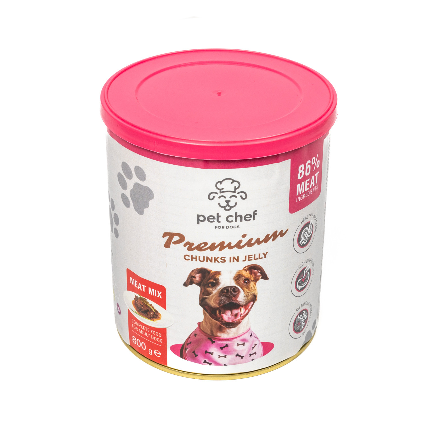 Вологий корм для собак Pet Chef Chunks in Jelly Meat Mix 800 г Pet Chef - купити в Україні