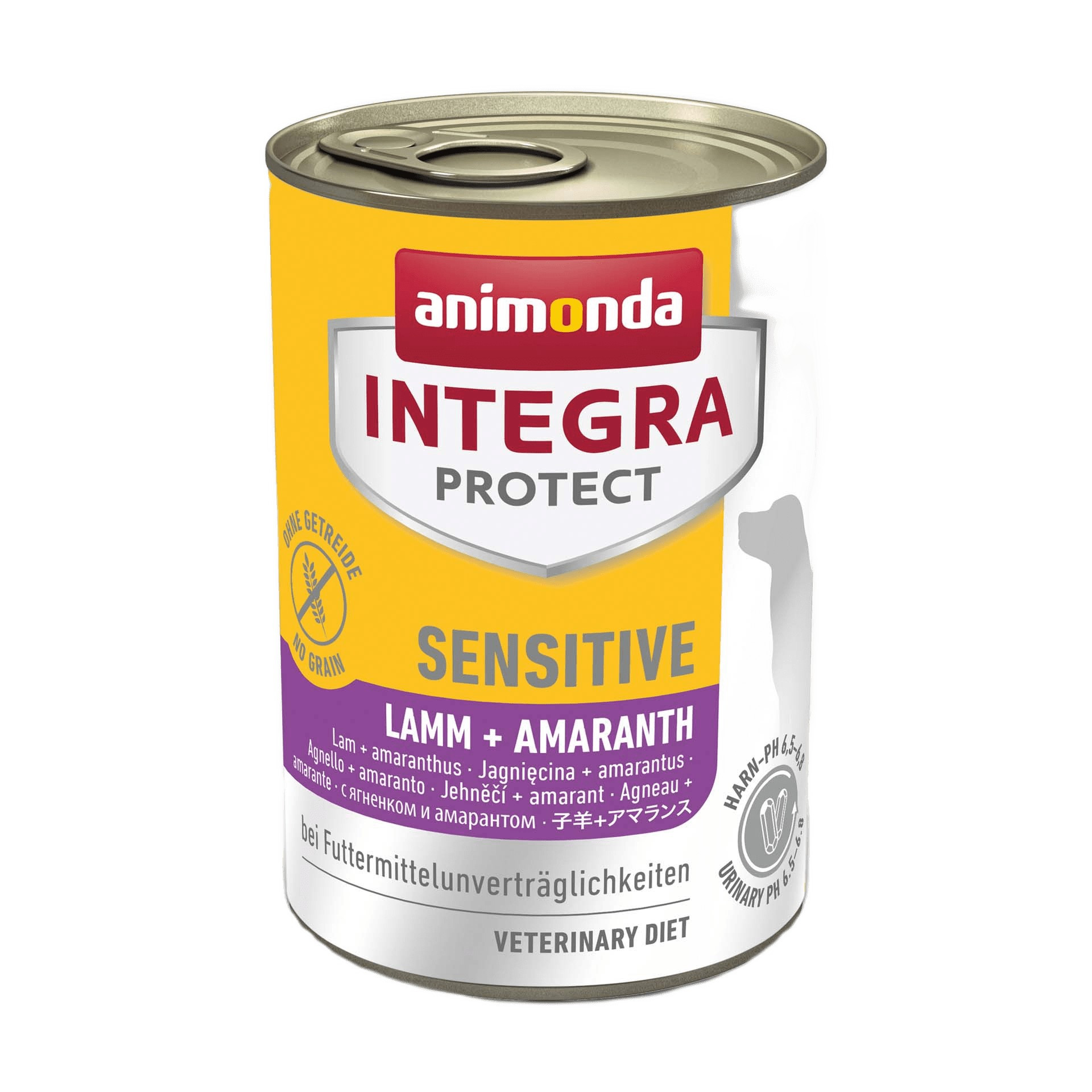 Корм ветеринарний вологий Animonda Integra Protect Sensitiv Lamb + Amaranth для собак при харчовій непереносимості ягня + пастернак 400г