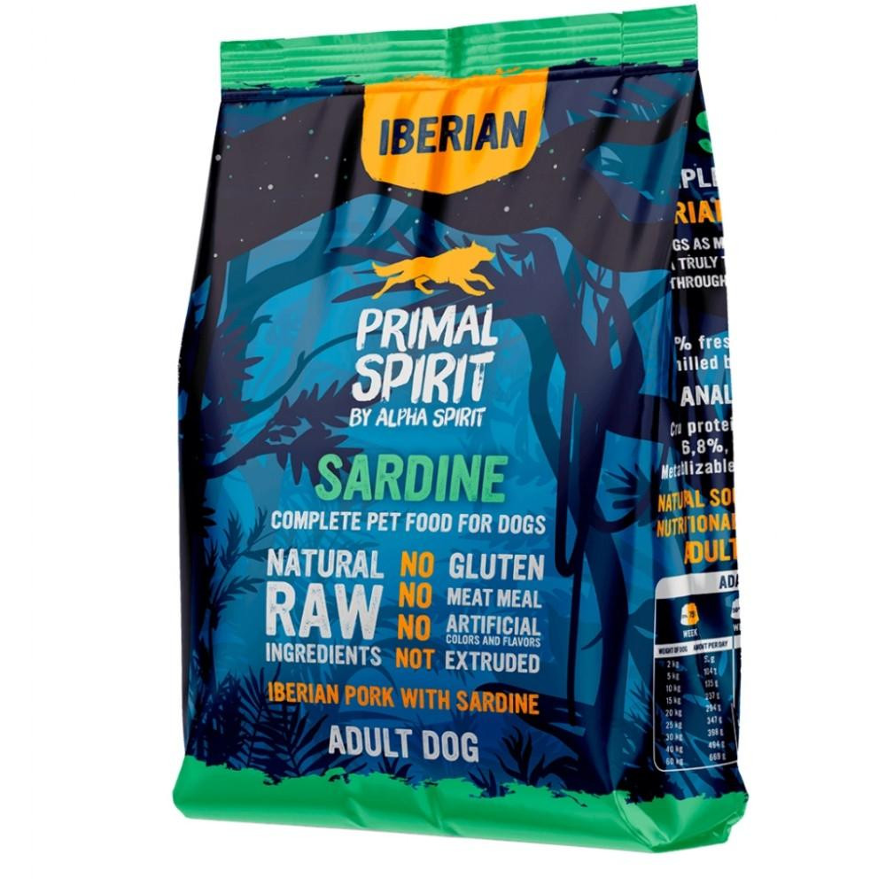Сухий корм для собак Alpha Spirit Primal Iberian Sardine 1 кг (8436586311452) Alpha Spirit - купити в Україні