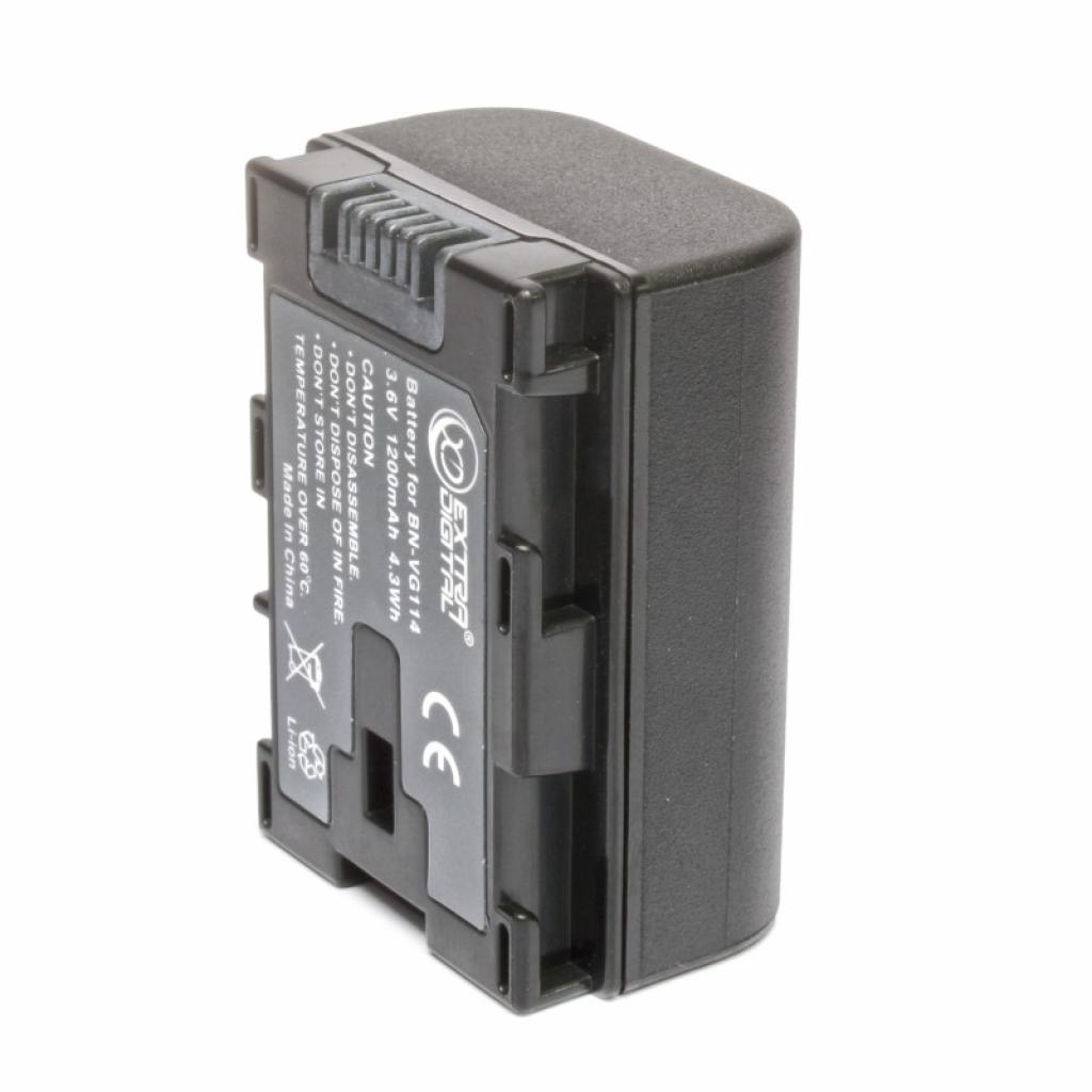 Акумулятор для фотоапарата Extradigital JVC BN-VG114 Black (chip) (BDJ1310)