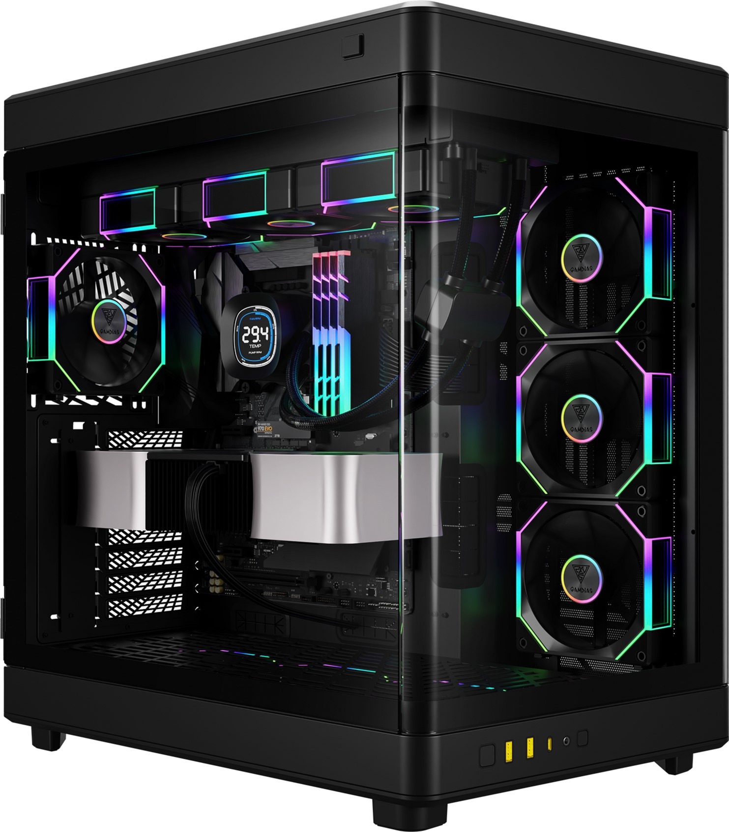 Корпус для ПК Gamdias NESO P1 PRO B Mid-Tower PC Case Black Gamdias - купити в Україні