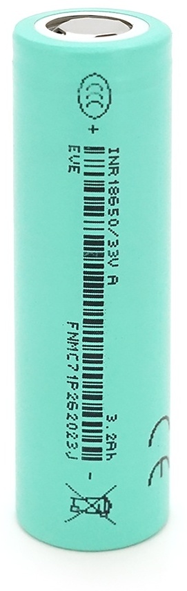 Акумулятор EVE 3200mAh 33V 10A, 4.2/3.6/2.5V