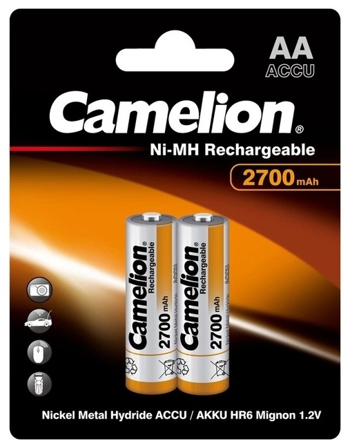 Акумулятор Camelion AA 2700mAh Ni-MH (NH-AA2700BC2)