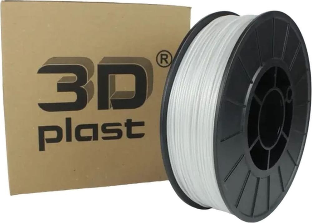 Пластик для 3D-принтера 3Dplast PETG 1.75мм, 0.85кг White Pearl (3DPTG17508PRL) 3Dplast - купити в Україні