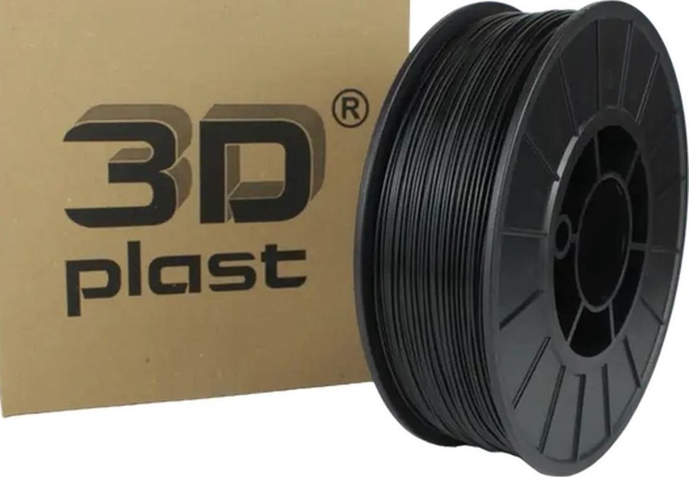 Пластик для 3D-принтера 3Dplast PLA 1.75мм, 3кг Black (3DPLA1753BLK) 3Dplast - купити в Україні