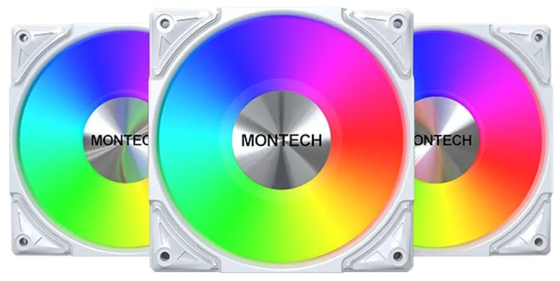 Вентилятор для ПК Montech Metal Pro 12 ARGB PWM 3-Pack White