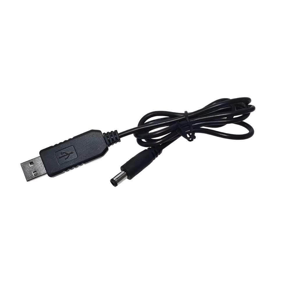 Кабель живлення для роутера Trinix USB (тато)  -  DC (тато) 12V 5W 5.5x2.1 мм Black