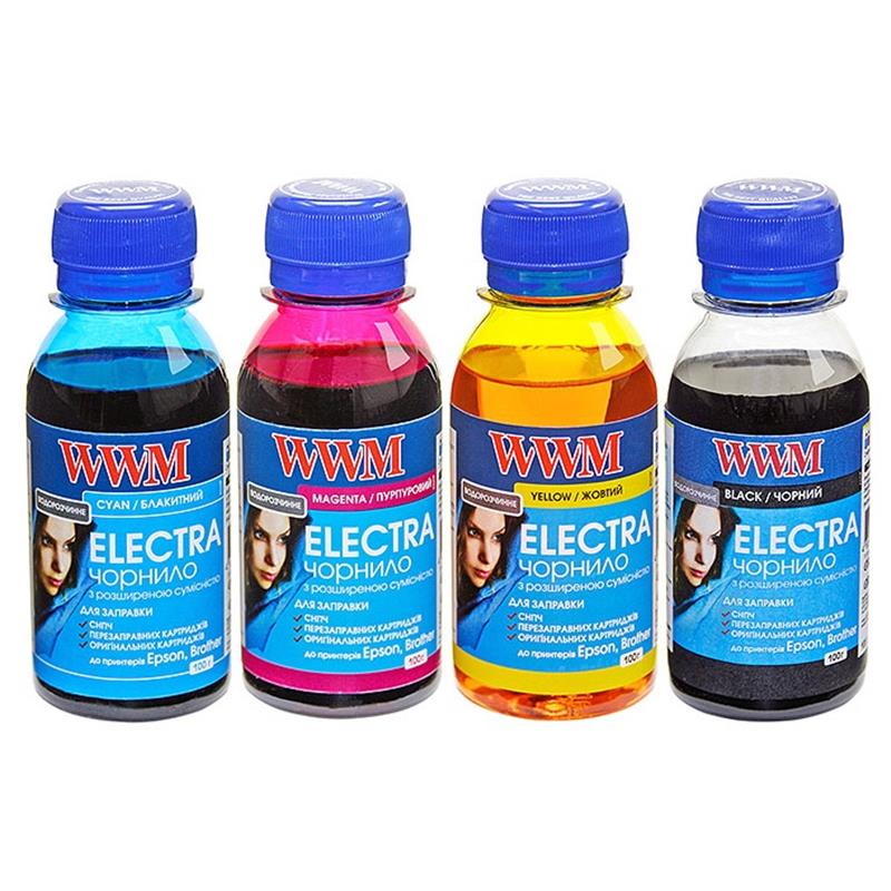 Чорнило для принтера WWM ELECTRA для Epson водорозчині 4шт по 100г WWM - купити в Україні
