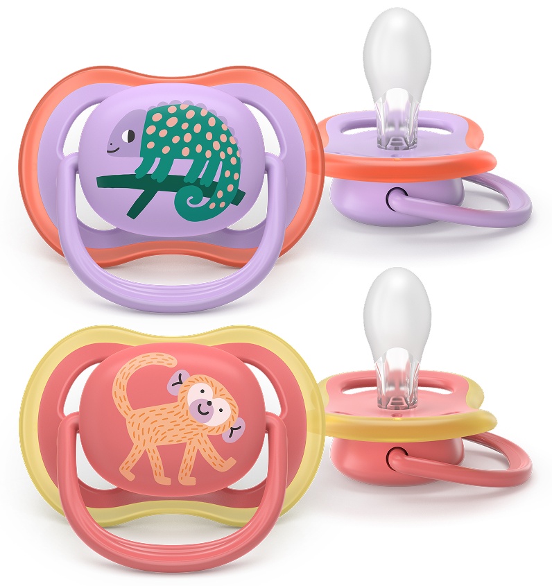 Пустушка Philips Avent Ultra Air, 18+ міс., дизайн дівчинка, 2 шт. (SCF349/47) Philips - купити в Україні