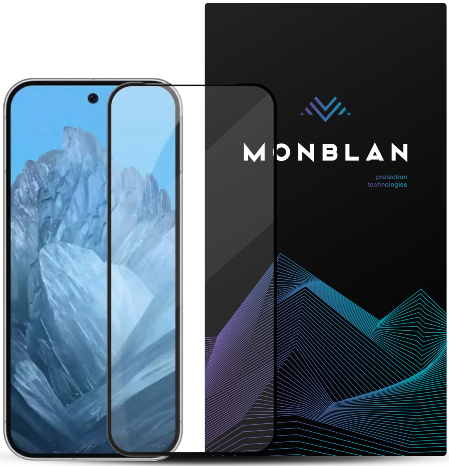 Захисне скло Monblan 2.5D Anti Static 0.26mm для Google Pixel 8a Black Monblan - купити в Україні