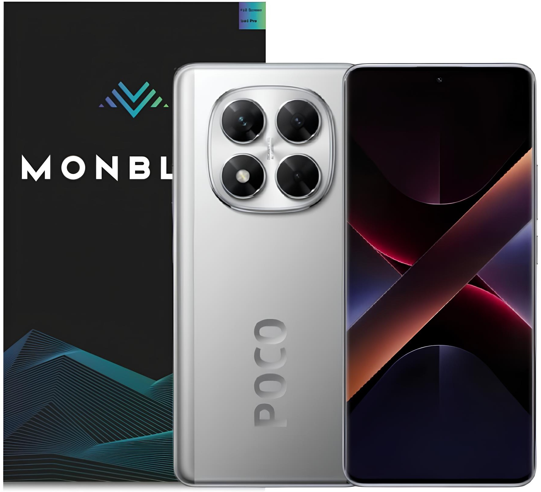 Захисне скло Monblan 3D для POCO X7 Transparent Monblan - купити в Україні