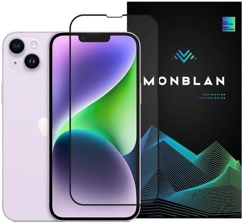 Захисне скло Monblan для iPhone 13 Pro Max/14 Plus 2.5D Anti Static 0.26mm Black Monblan - купити в Україні