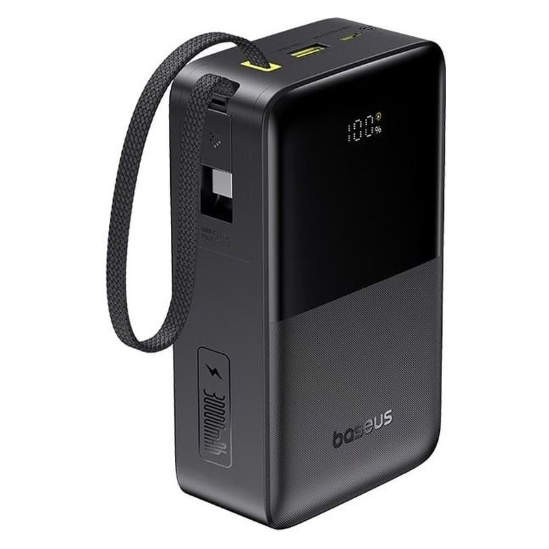 Зовнішній портативний акумулятор Baseus EnerFill Bipow 2 Pro 22.5W 30000mAh Black