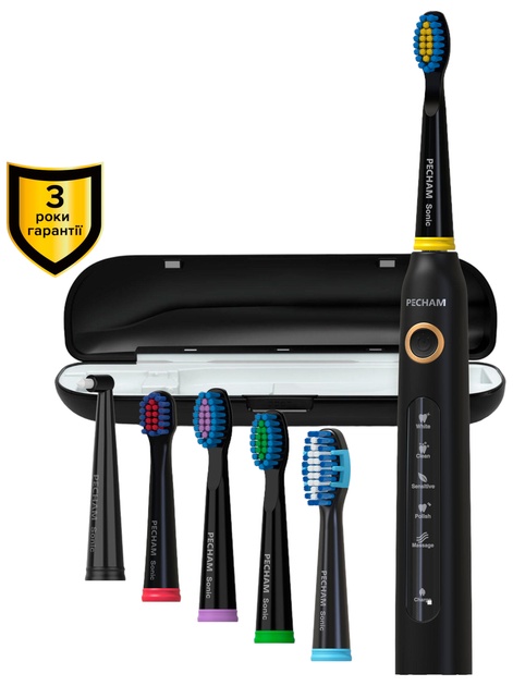 Електрична зубна щітка Pecham Travel Black PC-080 Pecham - купити в Україні
