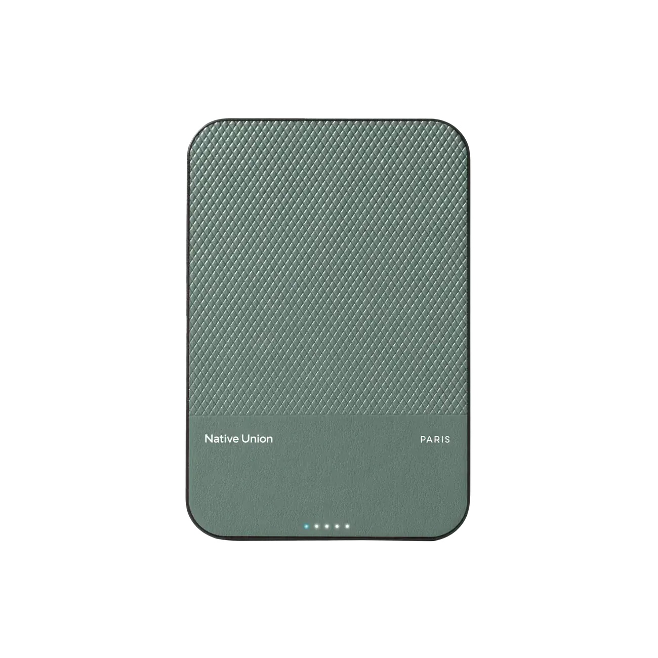 Зовнішній портативний акумулятор Native Union (Re) Classic Magnetic Power Bank Qi2 5000mAh Slate Green (PB-5KMS-GRN-Q2)