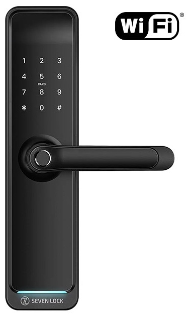 Розумний дверний біометричний замок Seven Lock SL-7767BFW-T