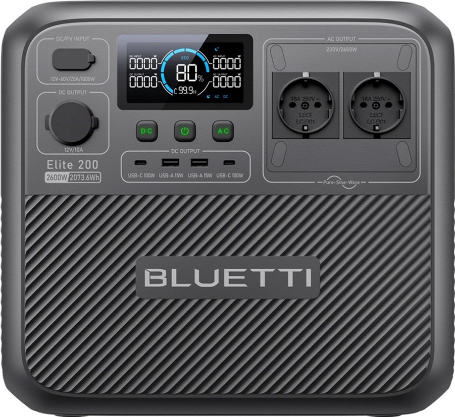 Зарядна станція BLUETTI Elite 200 V2 (P-EL200V2-EU-GY-BL-010)