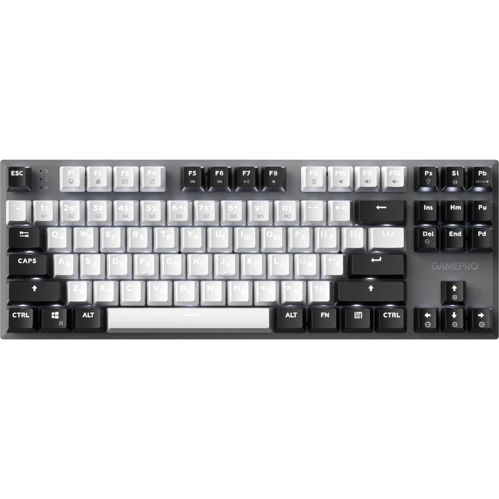 Клавіатура GamePro Genesis Joker 87% Red switches Gray (MK124G) GamePro - купити в Україні