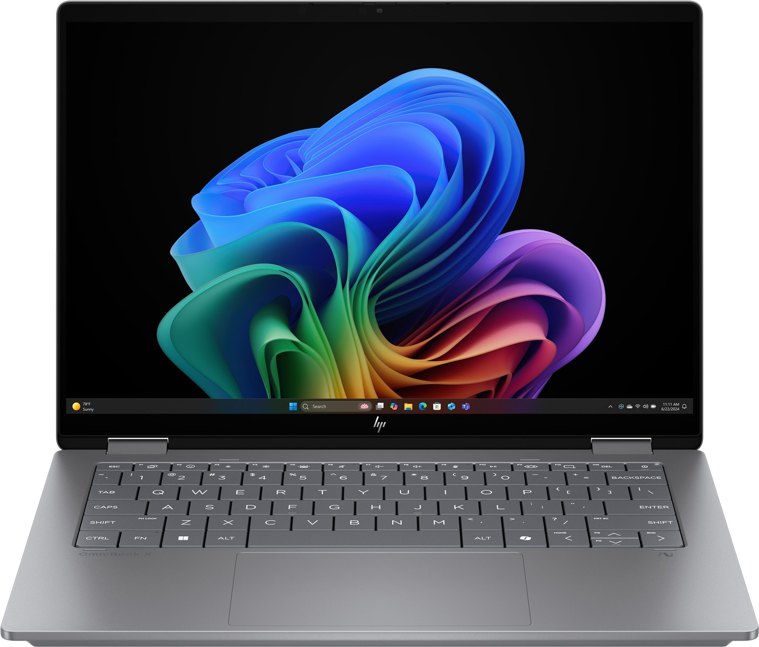 Ноутбук HP OmniBook X Flip x360 14-fk0008ua (C9RV0EA) Meteor Silver