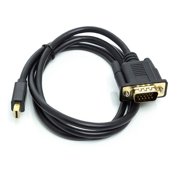 Відео-кабель PowerPlant CA911998 miniDisplayPort(тато)VGA (тато), 1m Black