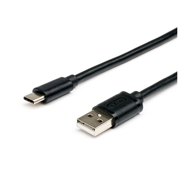 Дата-кабель Atcom 1.8m USB(тато) - USB Type C(тато) Black