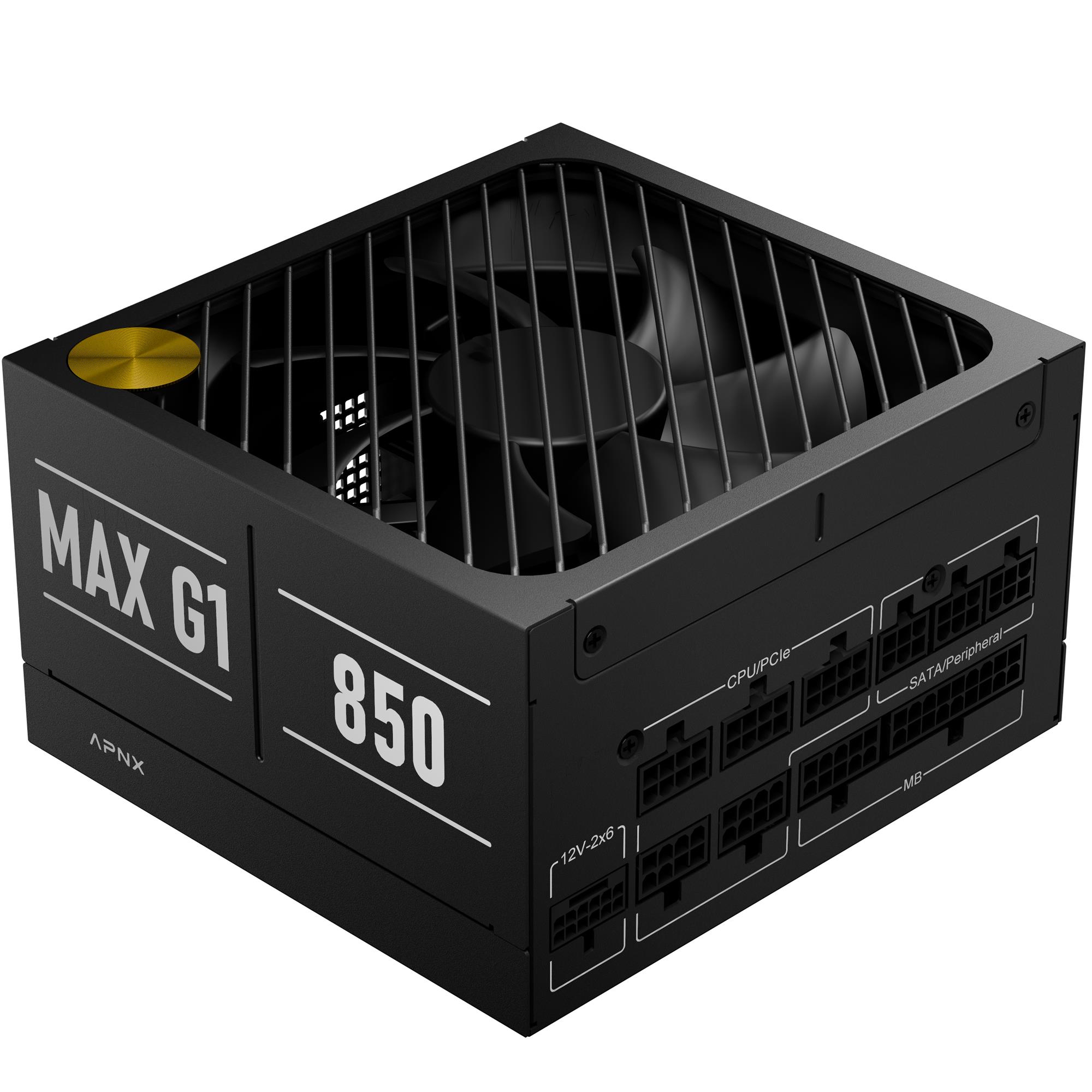 Блок живлення для ПК APNX MAX G1 850W Black (APPG-MX85FEC.X1) APNX - купити в Україні