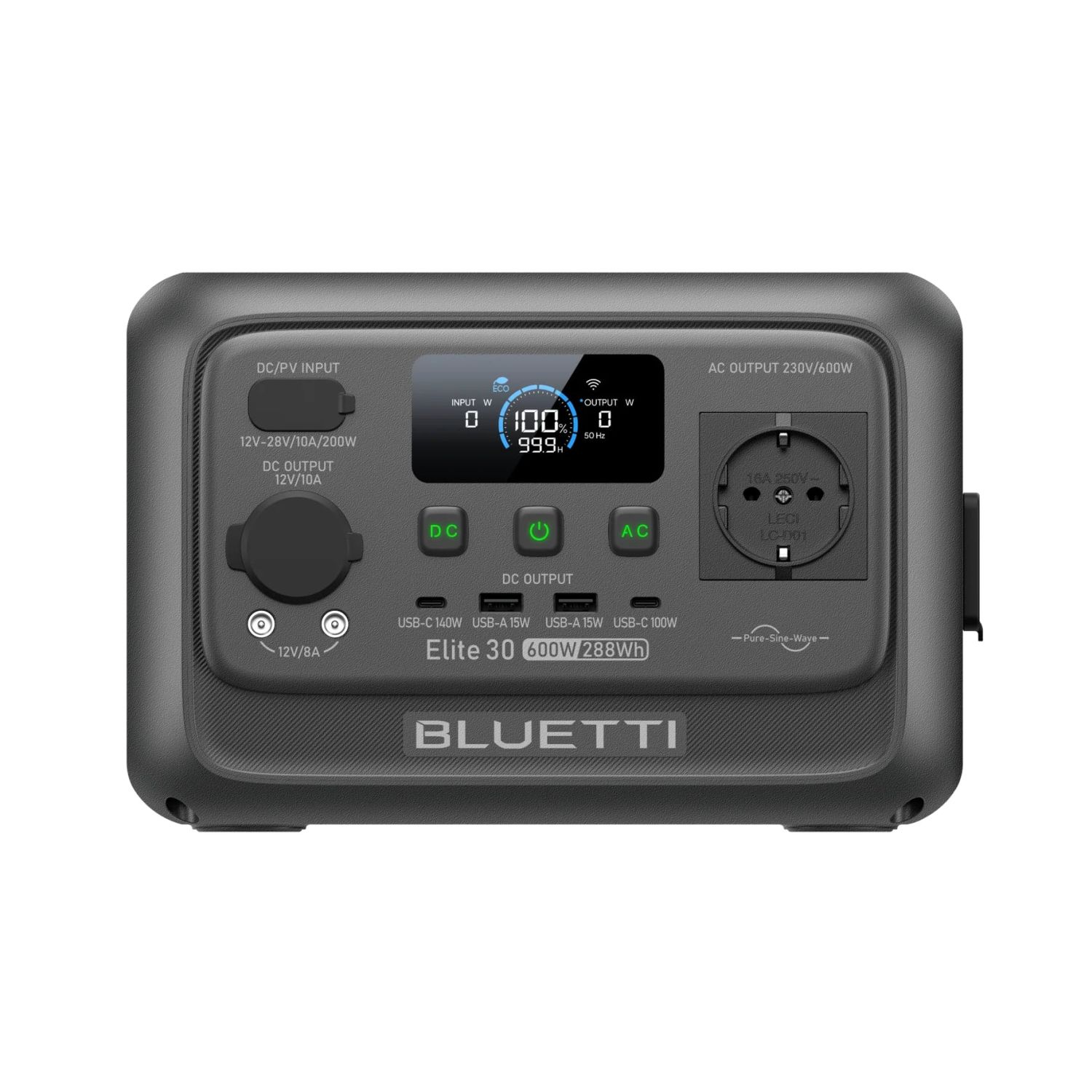 Зарядна станція BLUETTI Elite 30 V2 Gray 600W 288Wh (P-EL30V2-EU-GY-BL-010)
