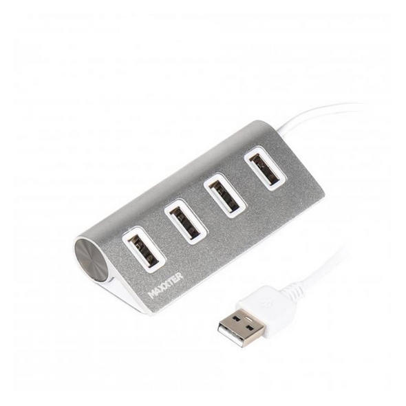 USB-хаб Maxxter HU2A-4P-01 Meteor Silver