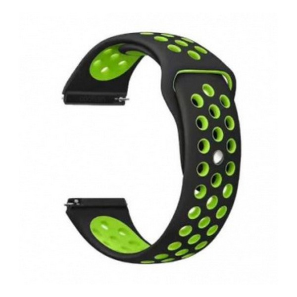 Ремінець для смарт-годинника BeCover для Samsung Galaxy Watch 46mm/Watch 3 45mm/Gear S3 Classic/Gear S3 Frontier Black-Green (70578 Black Green