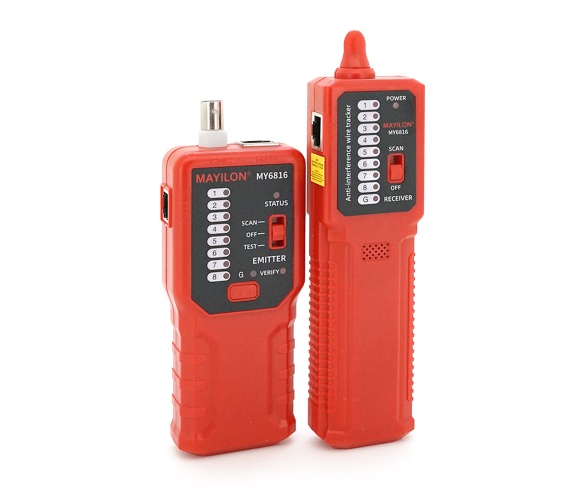 Тестер Mayilon MY-6816 Red RJ-45+BNC