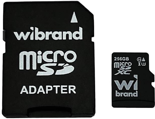 Карта памяті Wibrand microSDXC (UHS-1 U3) 256GB class 10 (adapter SD)