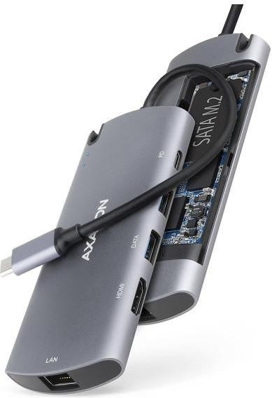 USB-хаб Axagon HMC-6M2 Gray